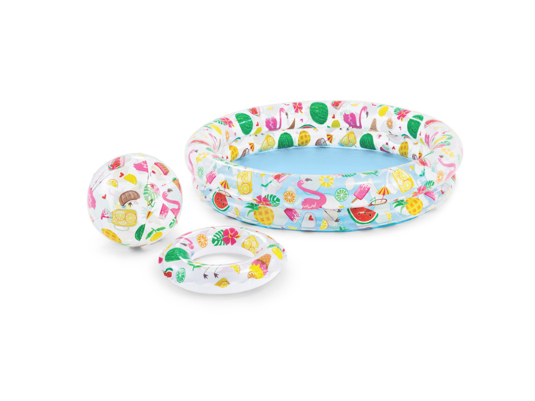 Intex Just So Fruity Kiddie Pool Set | Fast Delivery Across Qatar Intex Just So Fruity Kiddie Pool Set | Fast Delivery Across Qatar